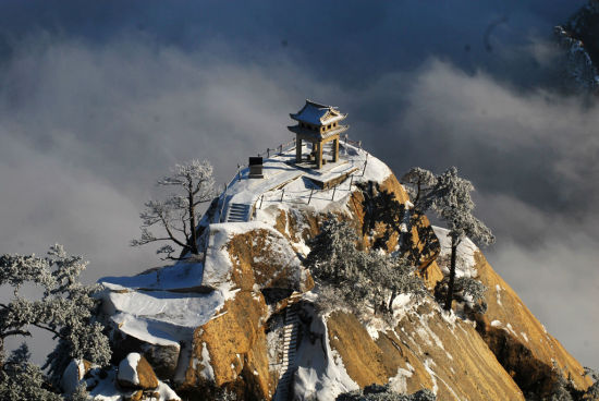 征服自然 冬季登顶华山旅游全攻略