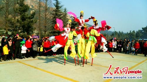 山东威海赤山景区春节庙会自1月31日至2月14