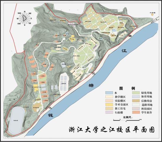 组图浙江大学之江校区红砖碧瓦欧味十足2