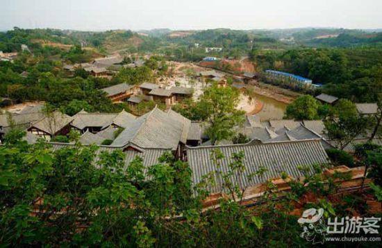 古老水乡—五凤古镇悦来古镇,位于大邑县鹤鸣乡,是通往西岭雪山