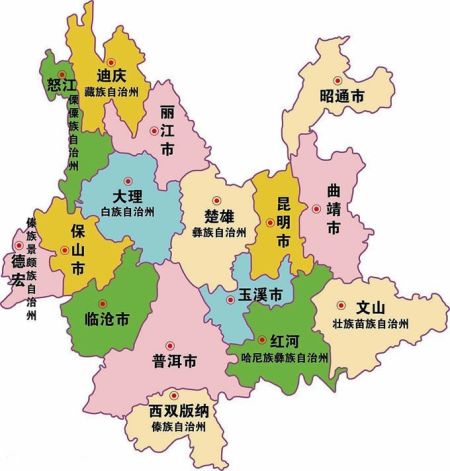 云南各州市人口_云南省16州市人口排行榜,丽江第几名