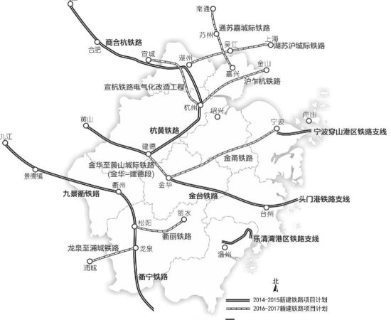 浙江人出行地图抢鲜看 四大都市圈规划(组图)(