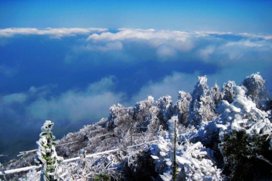 南岳衡山雪景