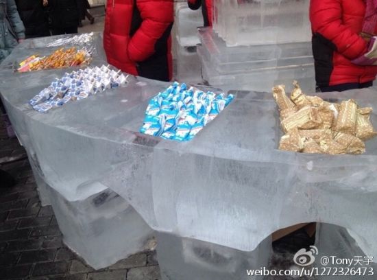 冰雕里卖雪糕 冬季哈尔滨5大任性冰创意