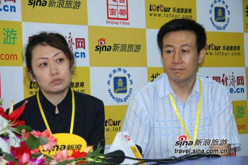 国际旅行社出境旅游部总经理张卫、国内旅游部总经理张陵捷接受新浪专访