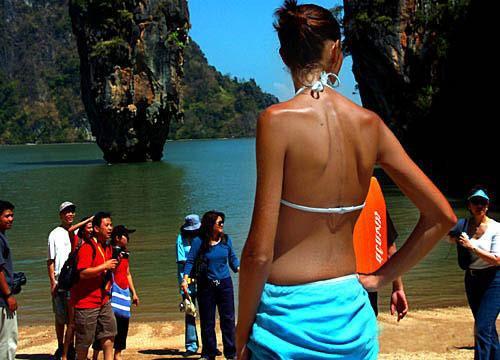 海滩上的美女