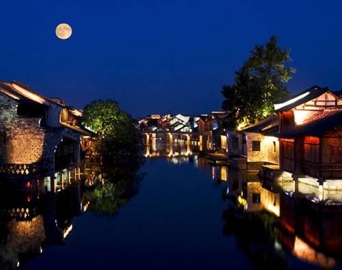 西栅夜景