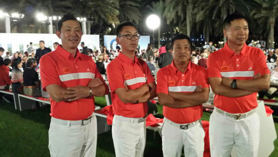 代表中国参赛的四名选手 代表中国参赛的四名选手