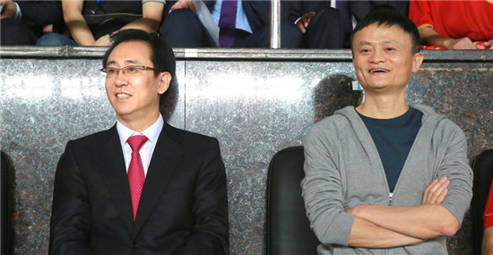 许家印马云现场观战