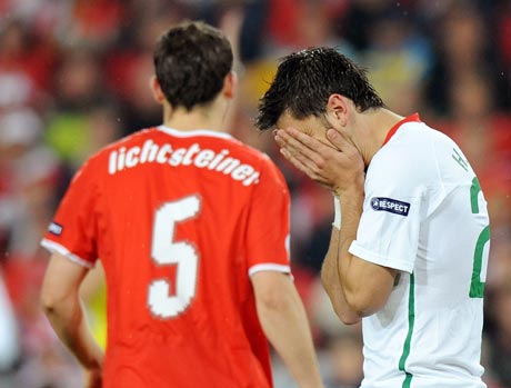 图文-[欧洲杯]瑞士2-0葡萄牙球员掩面羞于失利