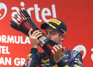 F1印度站维泰尔加冕车手总冠军红牛锁车队总冠军