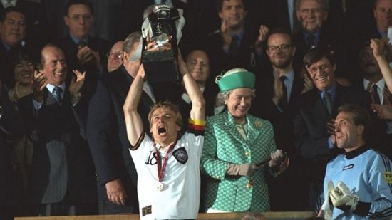 欧洲杯历史之1996:德国队金球制胜 英格兰遭遇