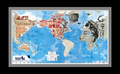 图文-英超漫画集海外扩张篇世界地图打上英超