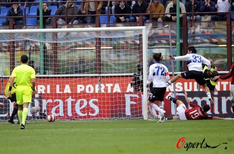 意甲-马队破门内斯塔染红皮尔洛失点球 AC米兰