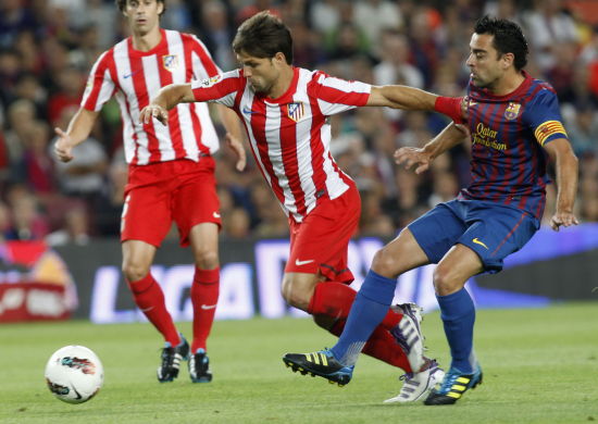 图文-[西甲]巴塞罗那VS马竞 哈维积极参与防守