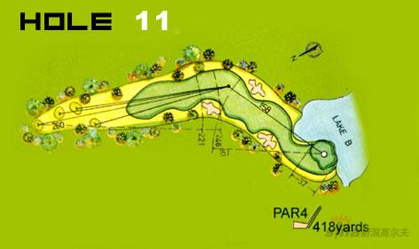 图文-四川国际高尔夫球场球道攻略 第十一洞