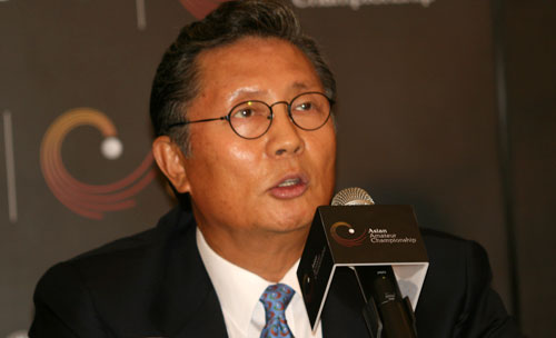 图文-亚洲业余锦标赛赛前发布会APGC总裁何光曙
