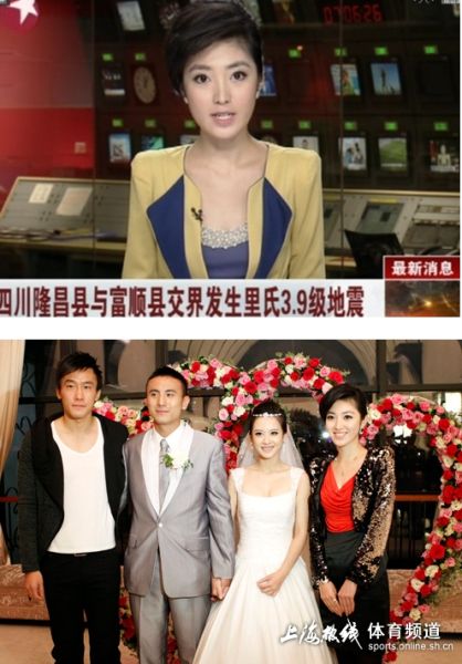 杜威一直和上海东方卫视晨间直播节目《看东方》的美女主播何卿在一起