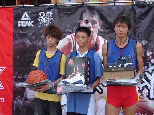 图文-2008匹克灌篮高手大赛深圳站 优胜者合影