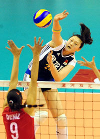 精英赛中国女排3比0取两连胜将与古巴队争夺冠军