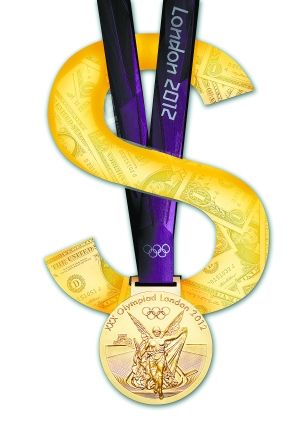 赏金上浮+金银价格猛涨 伦敦奥运冠军史上最值