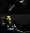 图文-羽毛球中国公开赛落幕黑暗中的大马舞者
