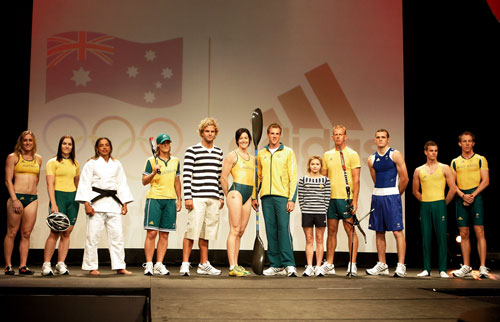 图文-奥运澳大利亚代表团制服发布 运动员化身