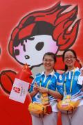图文-奥足赛志愿者正式宣誓上岗 服务北京奥运