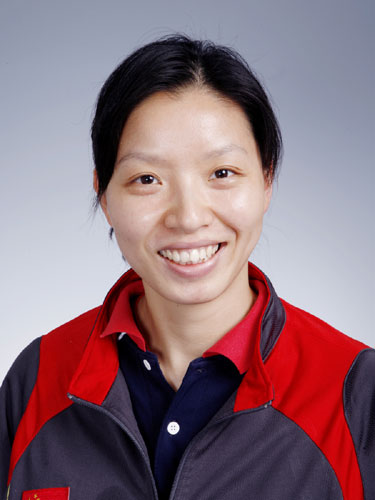 图文-北京奥运会中国代表团成立 羽毛球队队员杨维
