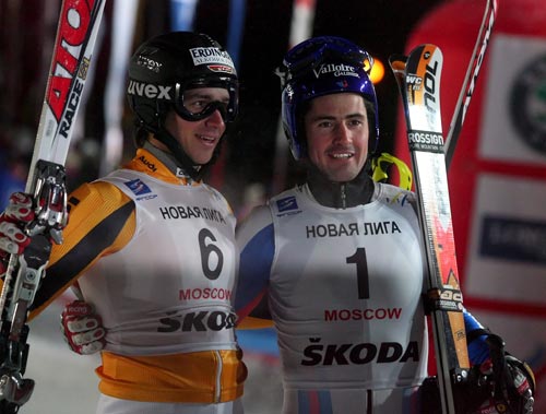图文-高山滑雪世界杯俄罗斯站赛况 冠亚军同亮