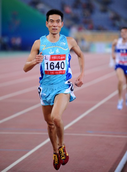 图文-男子3000米障碍决赛赛况 孙文利向终点冲