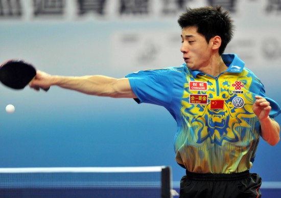 图文-国际乒联巡回赛总决赛 张继科正手回球