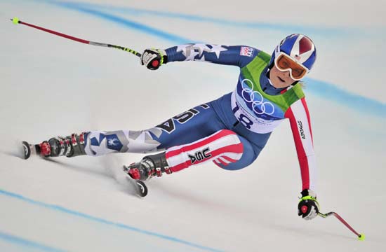 图文-高山滑雪女子超级两项全能回转 高速中变