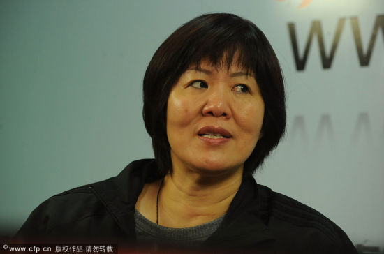 图文-郎平出席商业爱心活动 郎平谈心得体会_