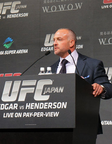 图文-UFC144将战日本新闻发布会 UFC掌门人