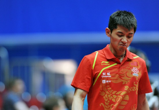 图文-世乒赛中国男团3-0瑞典 这球没打好_综合
