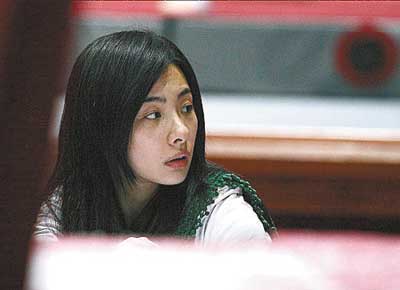 天津体操全国锦标赛刘璇首次作为裁判出现在体操场