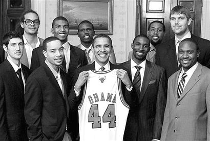 图文:奥巴马接见公牛队队员_其他栏目_nike新
