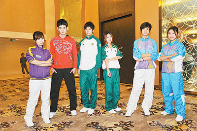 运服装受乔丹品牌赞助 模特亮丽展示运动服_综