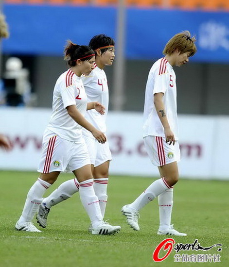 图文-[亚运]中国女足0-2韩国 垂头丧气_国内足球-国家队