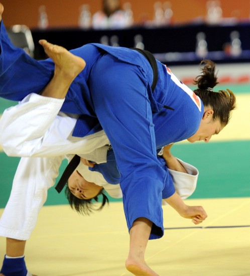 图文-女子柔道78公斤级 哈萨克斯坦选手获得季