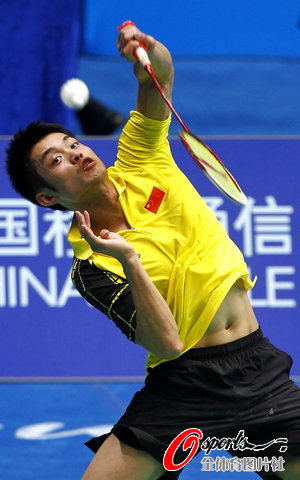 图文-中国羽球男团胜印尼进决赛 林丹发力_综