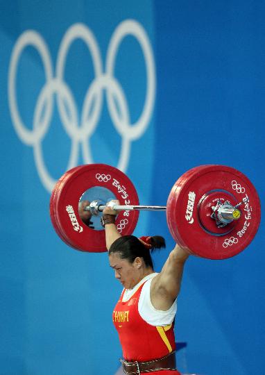 女子75公斤级举重曹磊图片