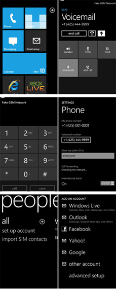 windows phone 7界面