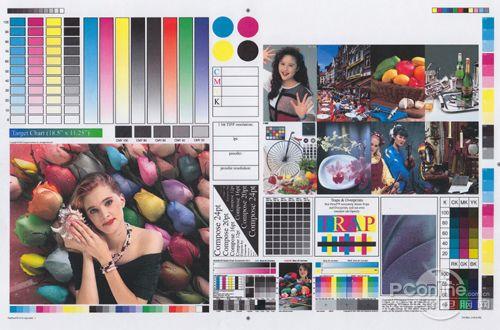 惠普cm4540打印样张效果图