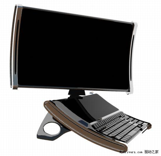 笔记本 > 正文   这台概念笔记本电脑采取柔性可弯曲的屏幕设计,其中