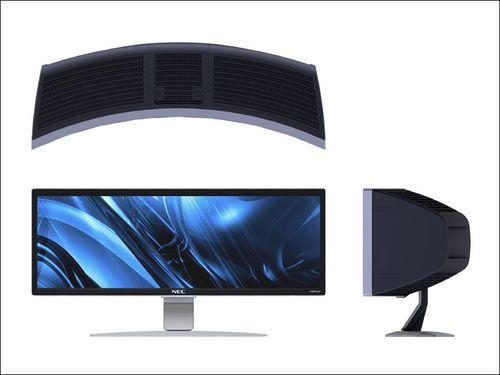 nec发布43寸超宽屏弧面液晶显示器