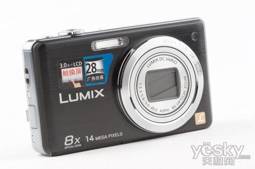 8倍变焦时尚触摸卡片相机松下fh22评测