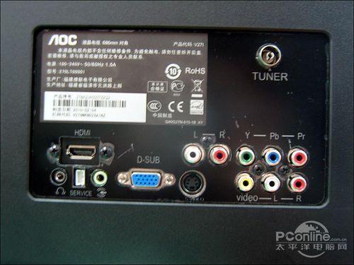 aoc v27t接口部分