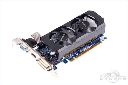 刀版卡也有双风扇技嘉gt430显卡简测